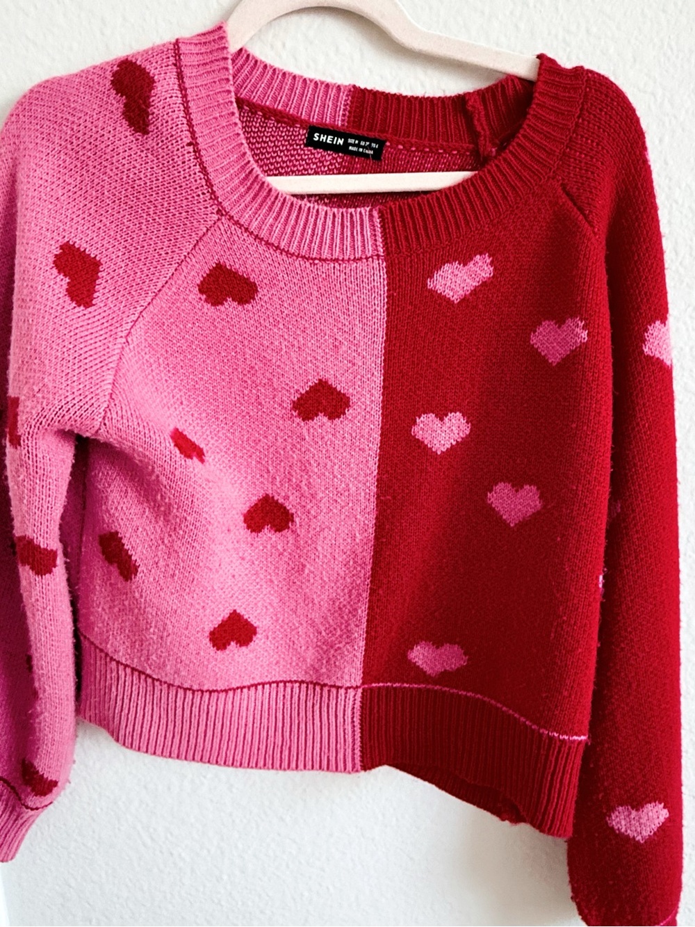 SHEIN Heart Sweatshirt